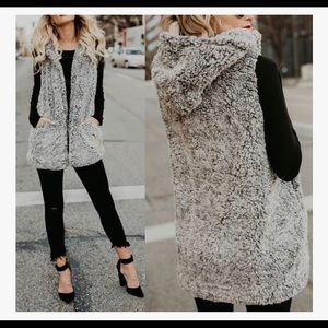 Sherpa Hooded Vest